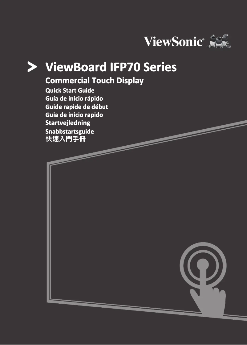 Página 1 del manual Guía de inicio rápido Viewsonic ViewBoard IFP8670