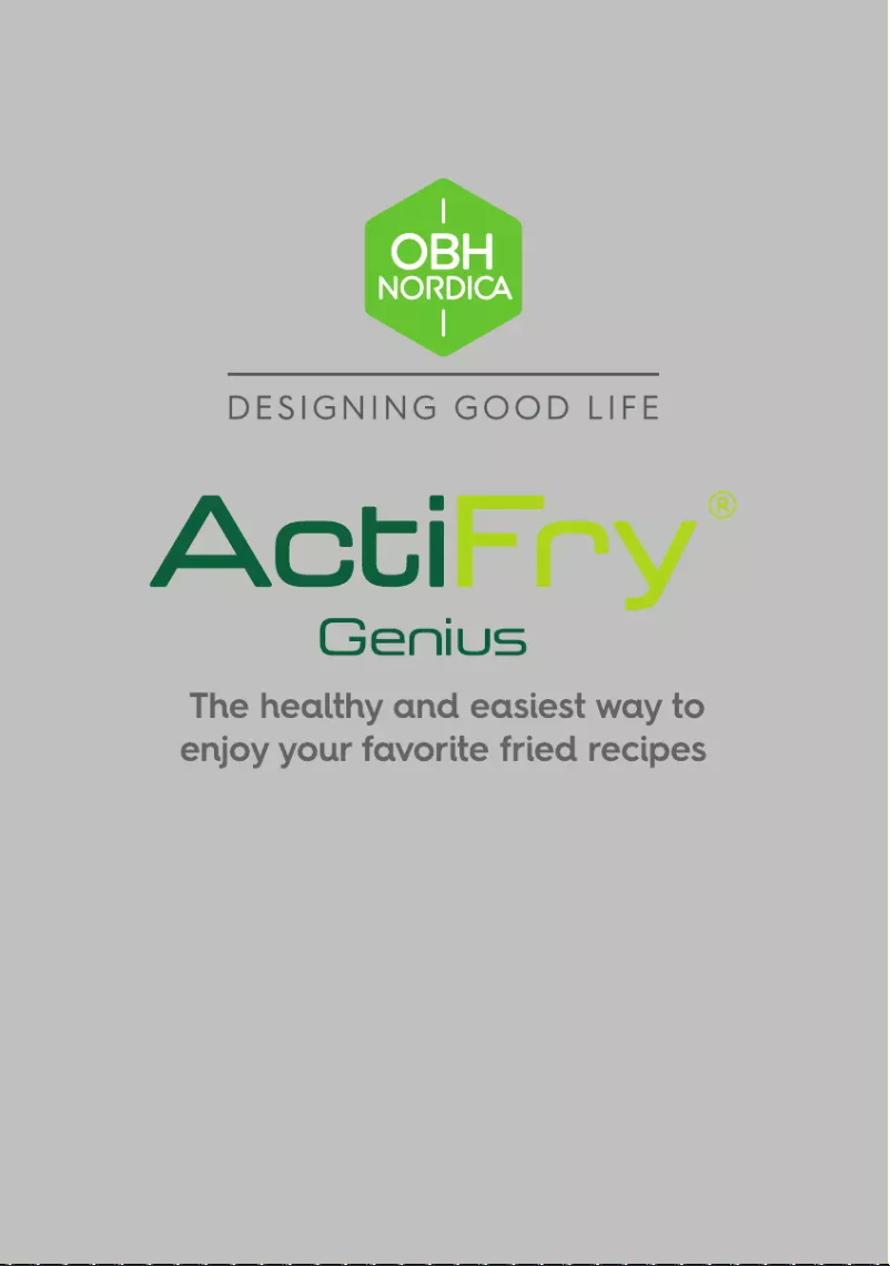 Página nº 1 - Manual de usuario OBH Nordica Actifry Genius+