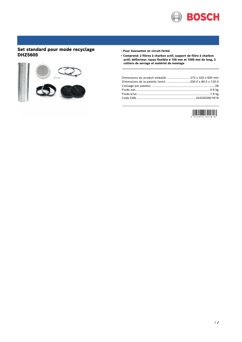 Imagen de la primera página del manual del dispositivo DHZ5605