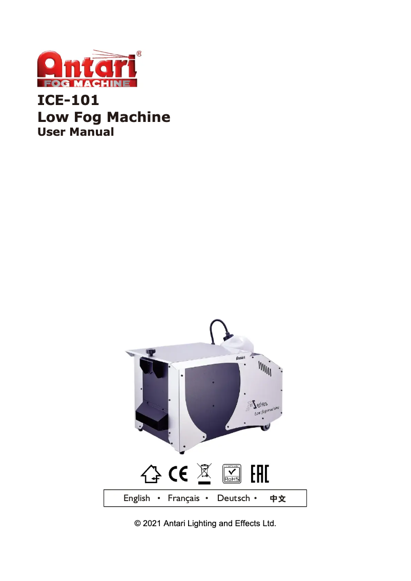 Imagen de la primera página del manual del dispositivo Ice
