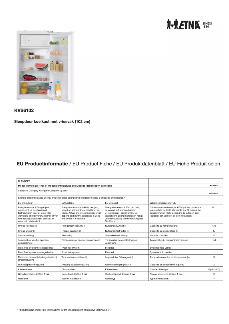 Imagen de la primera página del manual del dispositivo KVS6102