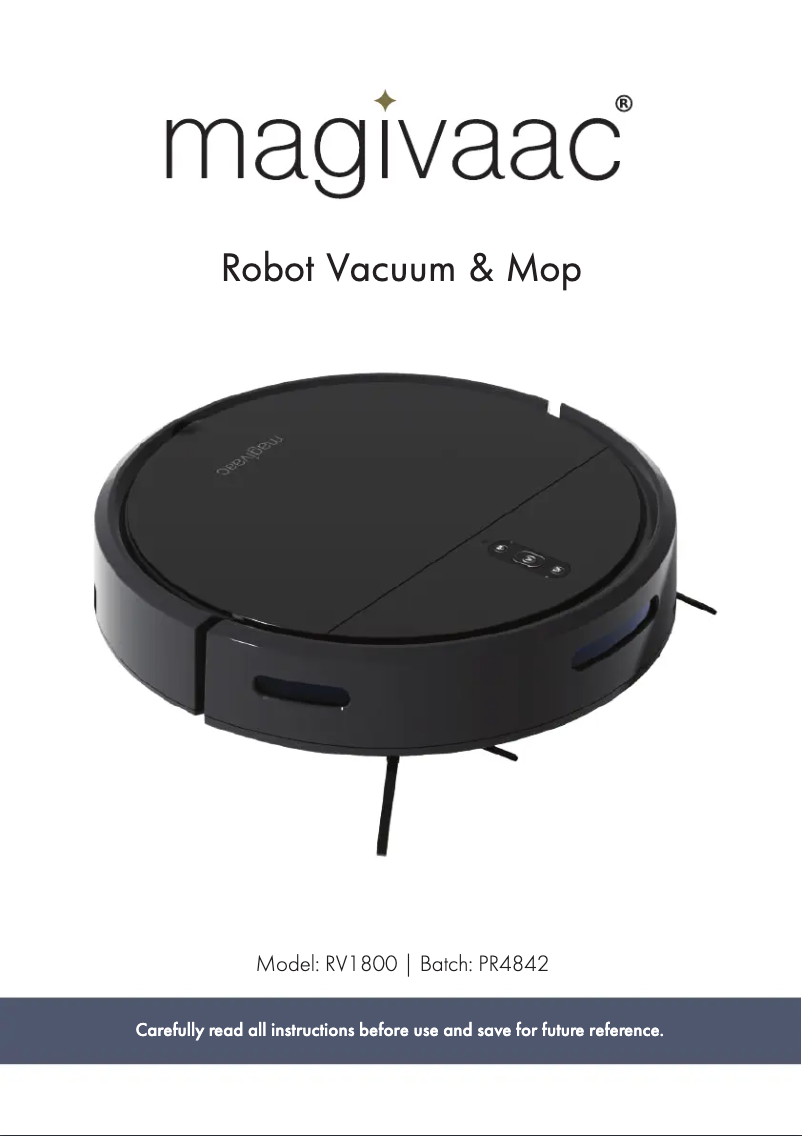 Imagen de la primera página del manual del dispositivo RV1800