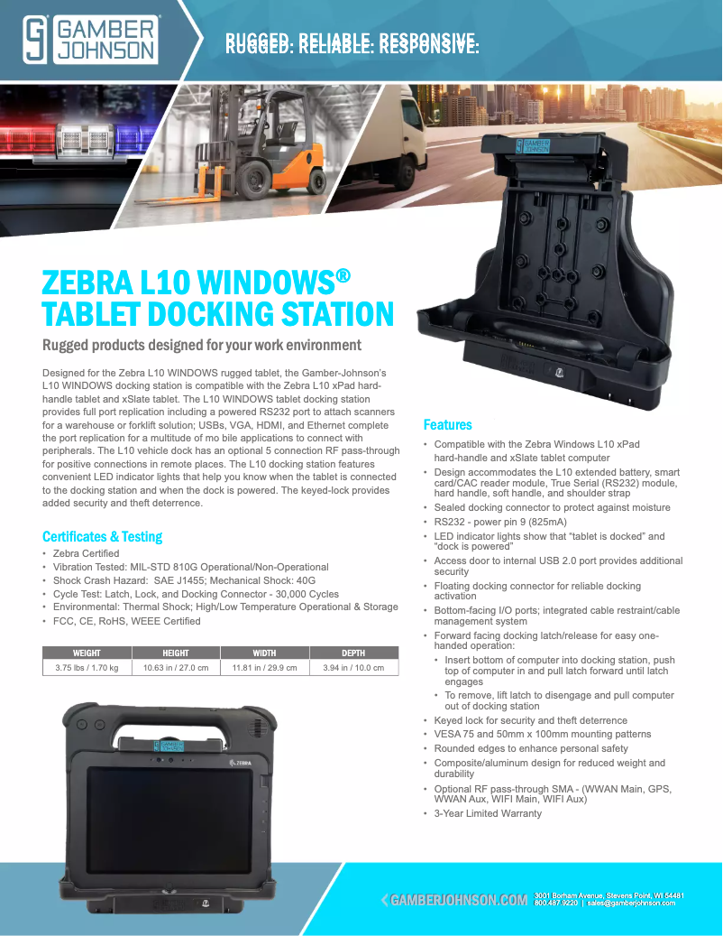 Imagen de la primera página del manual del dispositivo 7170-0798