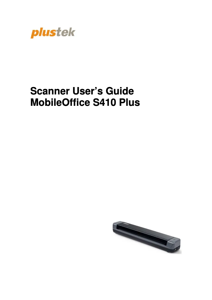 Imagen de la primera página del manual del dispositivo MobileOffice S410