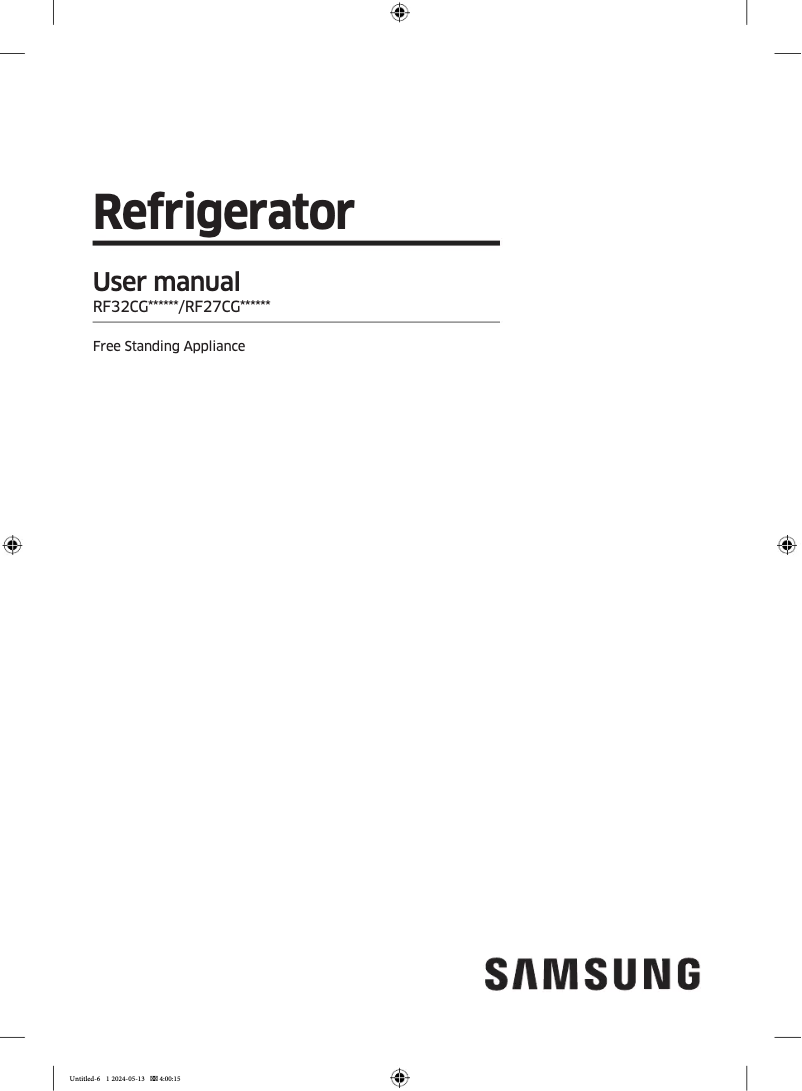 Página 1 del manual Manual de usuario Samsung RF32CG5300SR