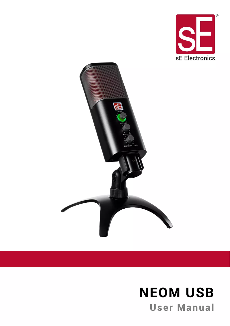 Imagen de la primera página del manual del dispositivo NEOM USB