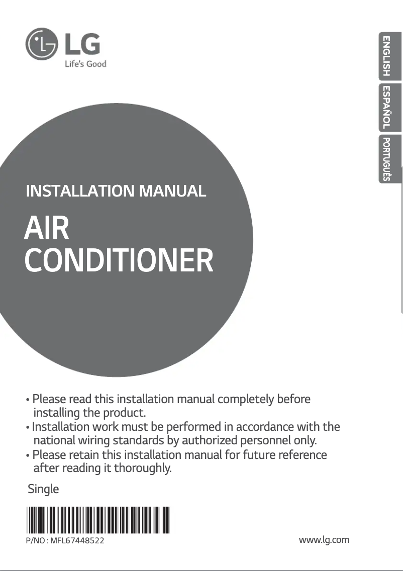Página 1 del manual Manual de usuario LG AVUQ36GM1A0