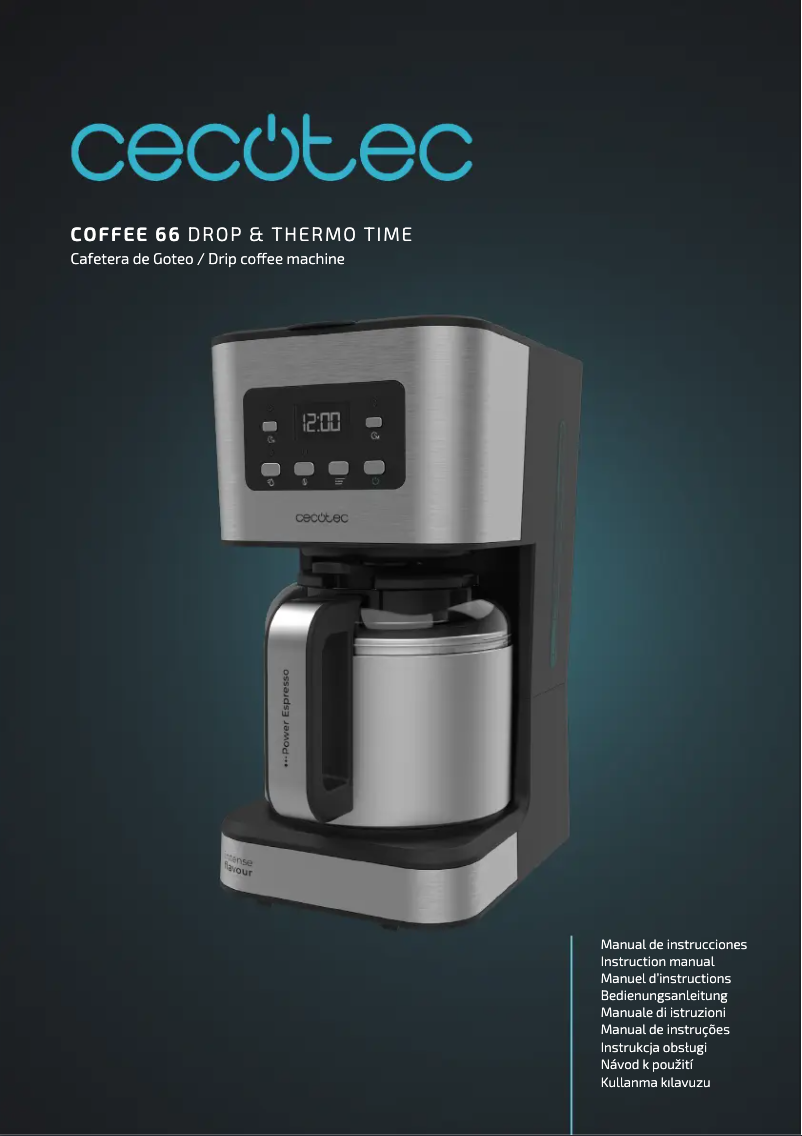 Página nº 1 - Manual de usuario Cecotec Coffee 66 Drop & Thermo Time
