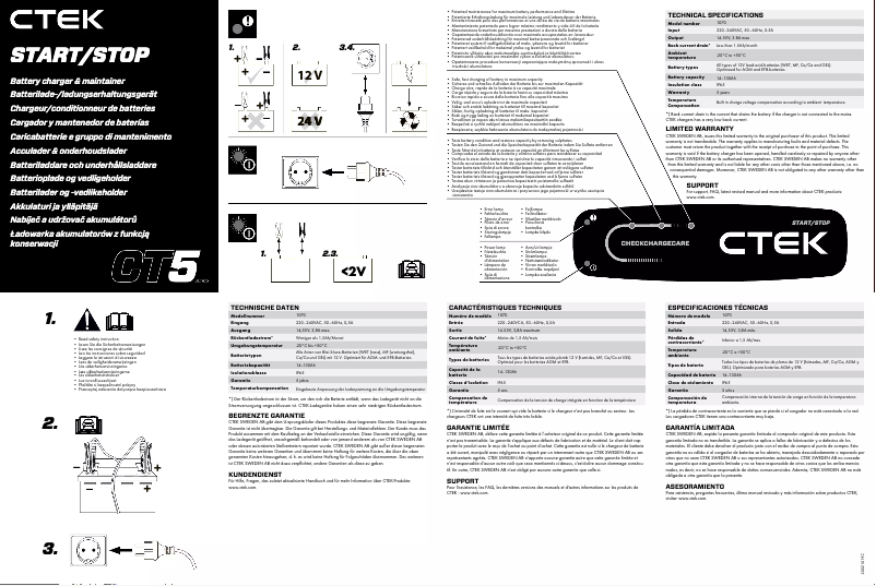 Imagen de la primera página del manual del dispositivo CT5