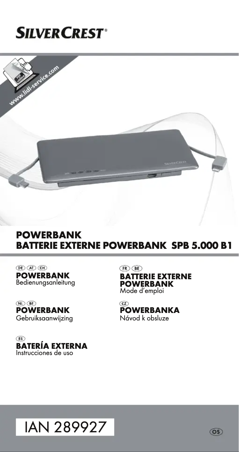 Imagen de la primera página del manual del dispositivo SPB 5.000 B1