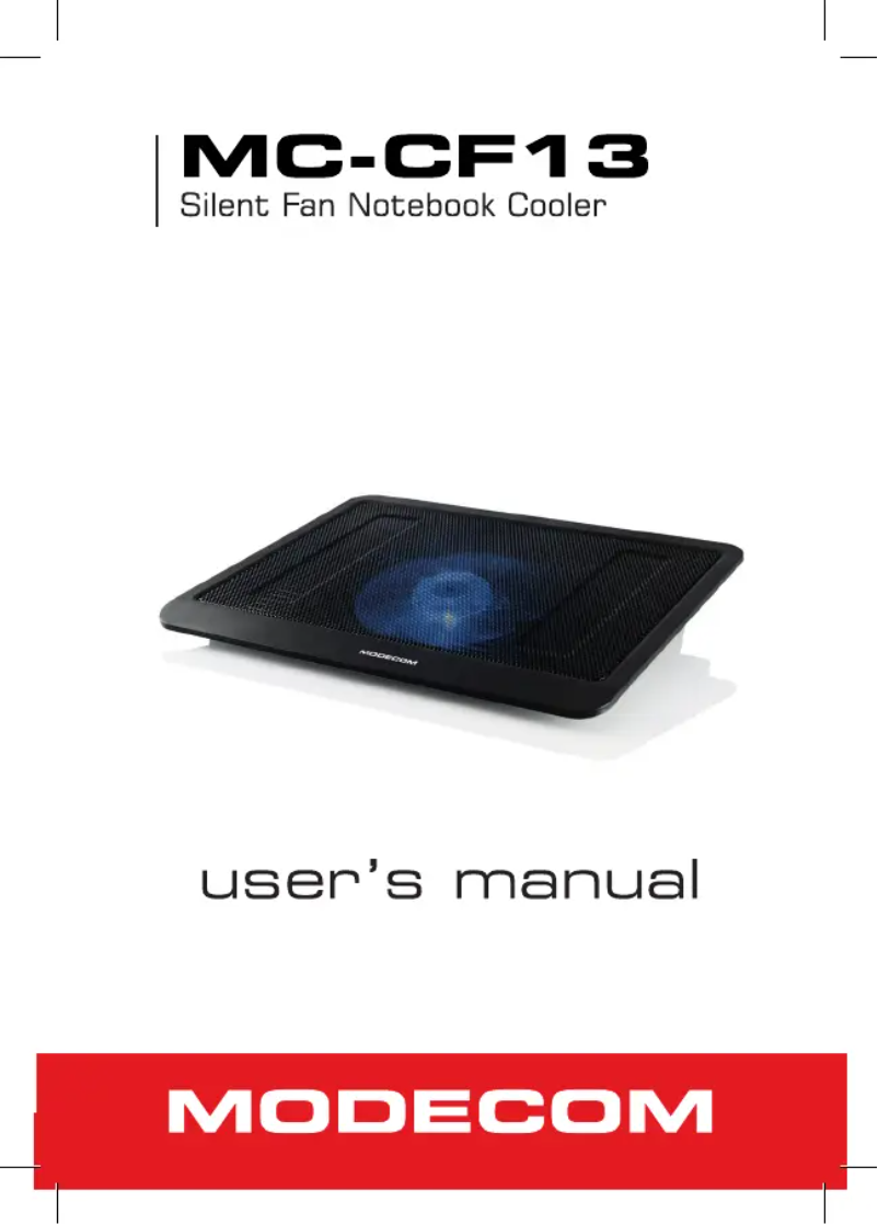 Imagen de la primera página del manual del dispositivo MC-CF13