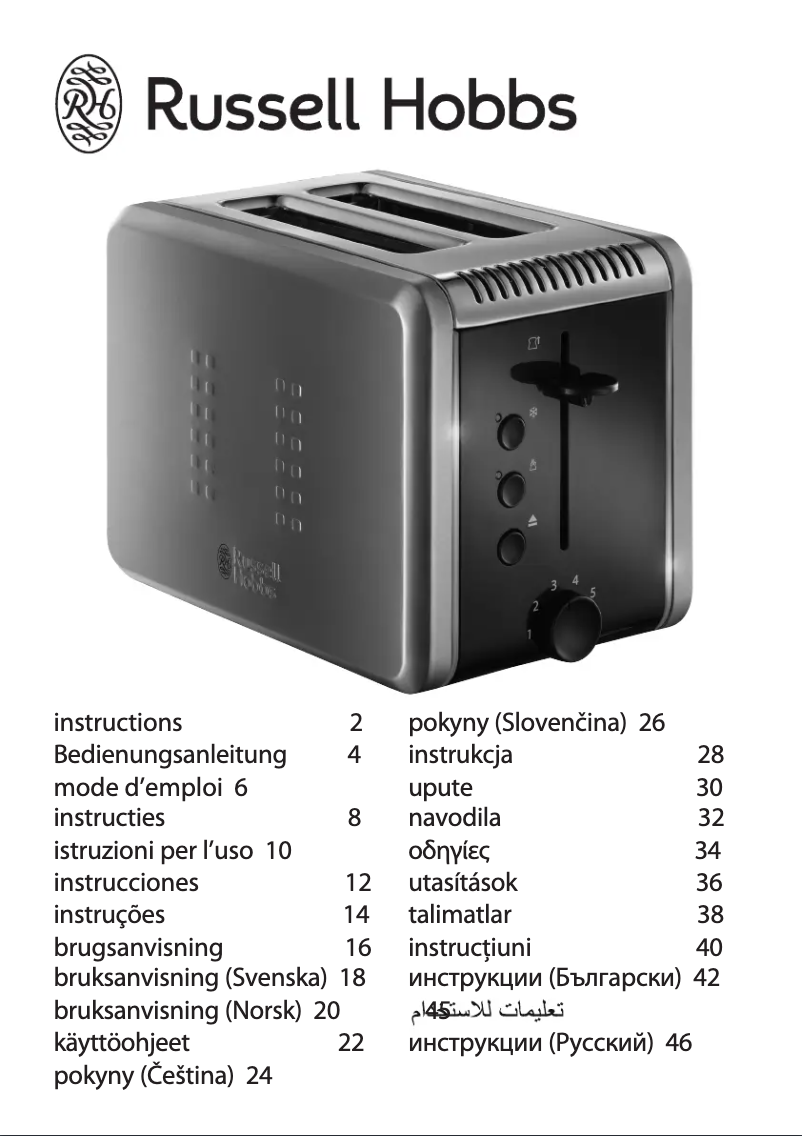 Página 1 del manual Manual de usuario Russell Hobbs 20170-56