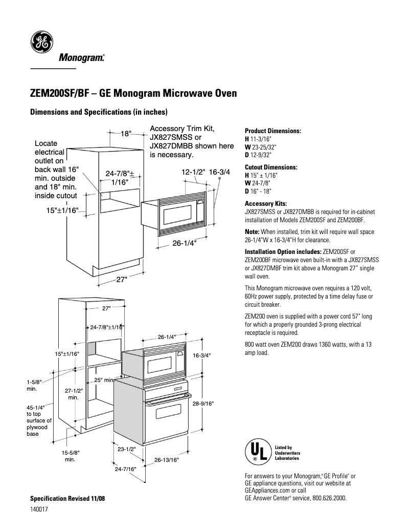 Imagen de la primera página del manual del dispositivo ZEM200BF