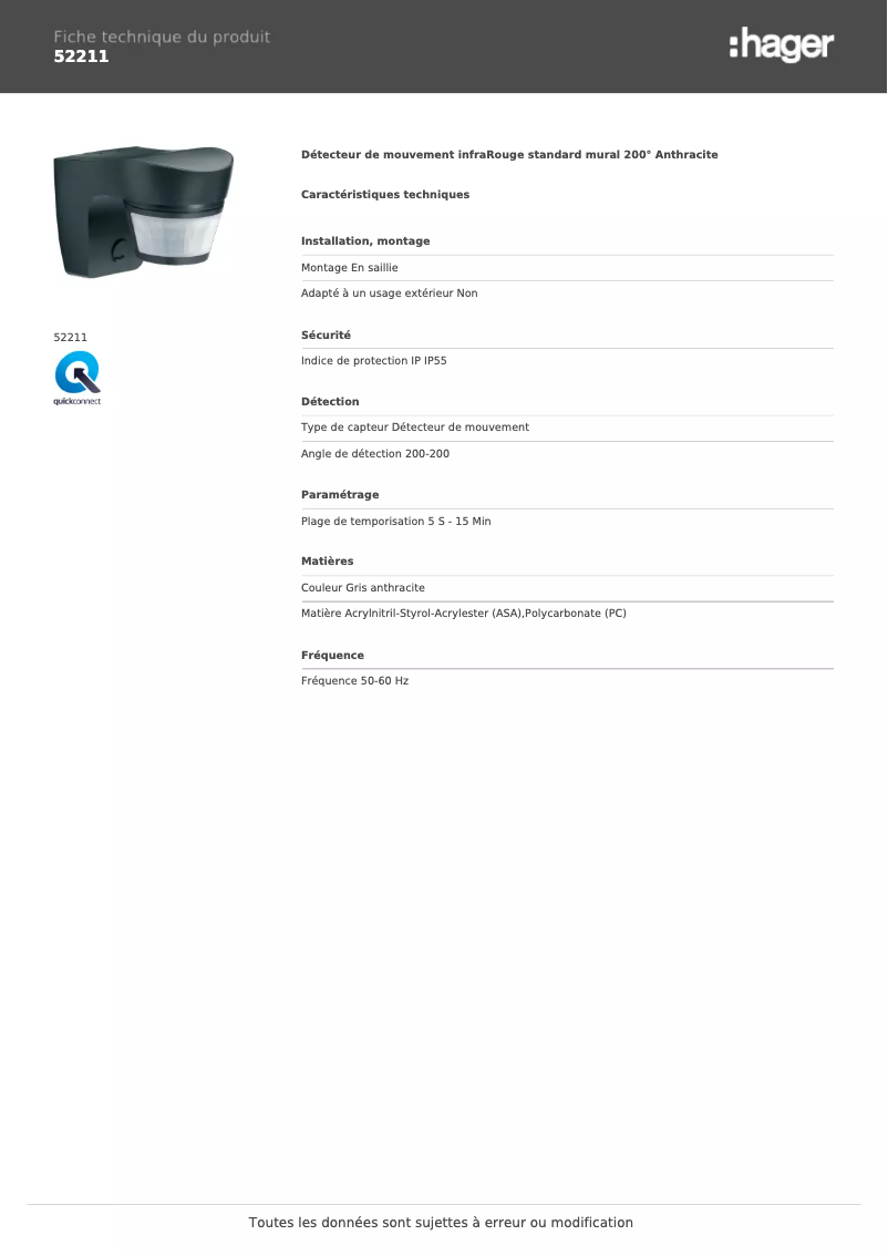 Imagen de la primera página del manual del dispositivo 52211