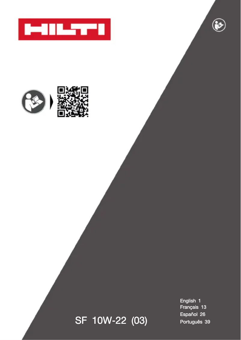 Página nº 1 - Manual de usuario Hilti SF 10W‑22