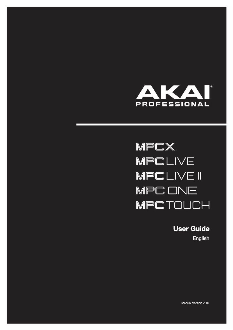 Página 1 del manual Manual de usuario AKAI MPC TOUCH