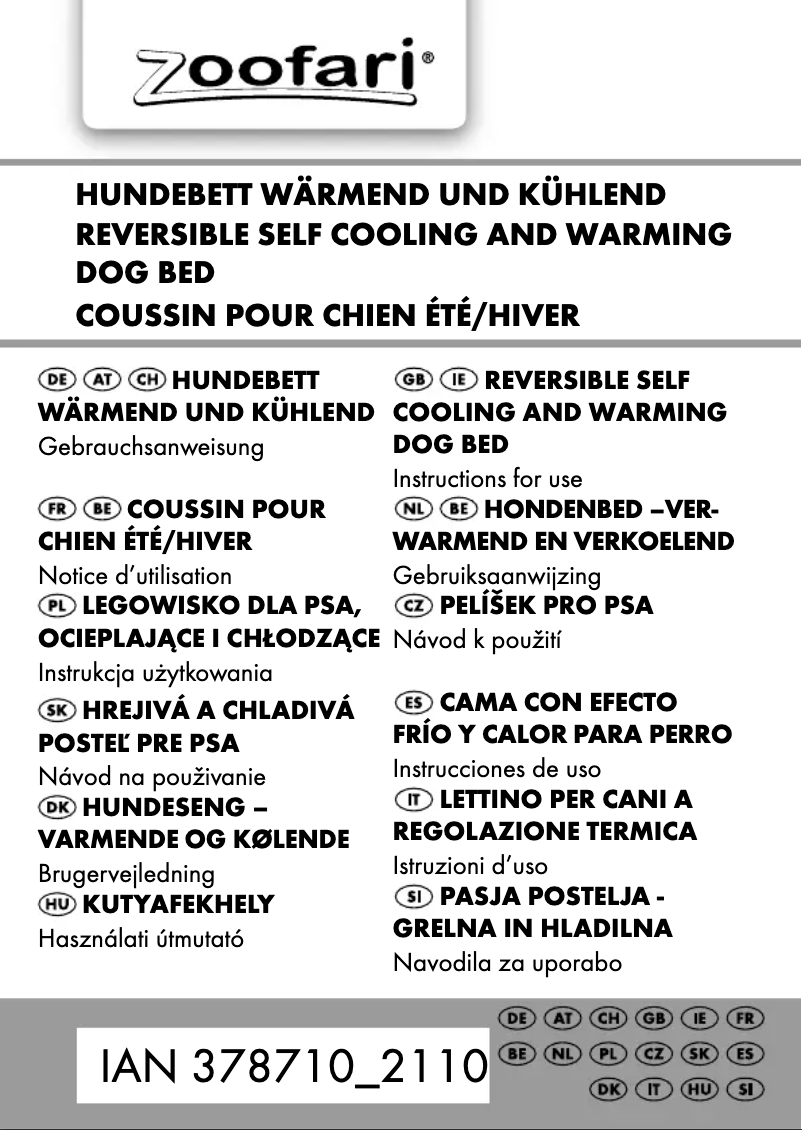 Imagen de la primera página del manual del dispositivo IAN 378710