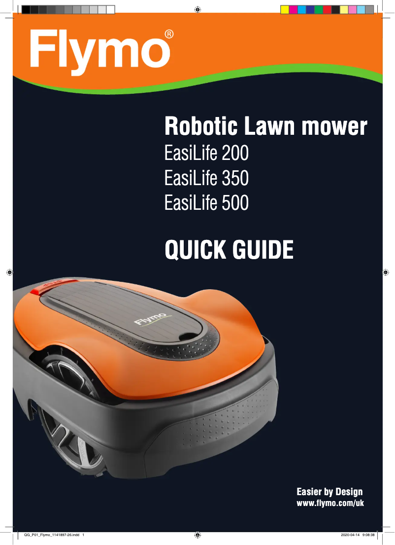 Página 1 del manual Guía de inicio rápido Flymo EasiLife 800