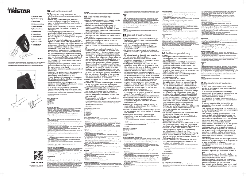 Imagen de la primera página del manual del dispositivo MX-4201
