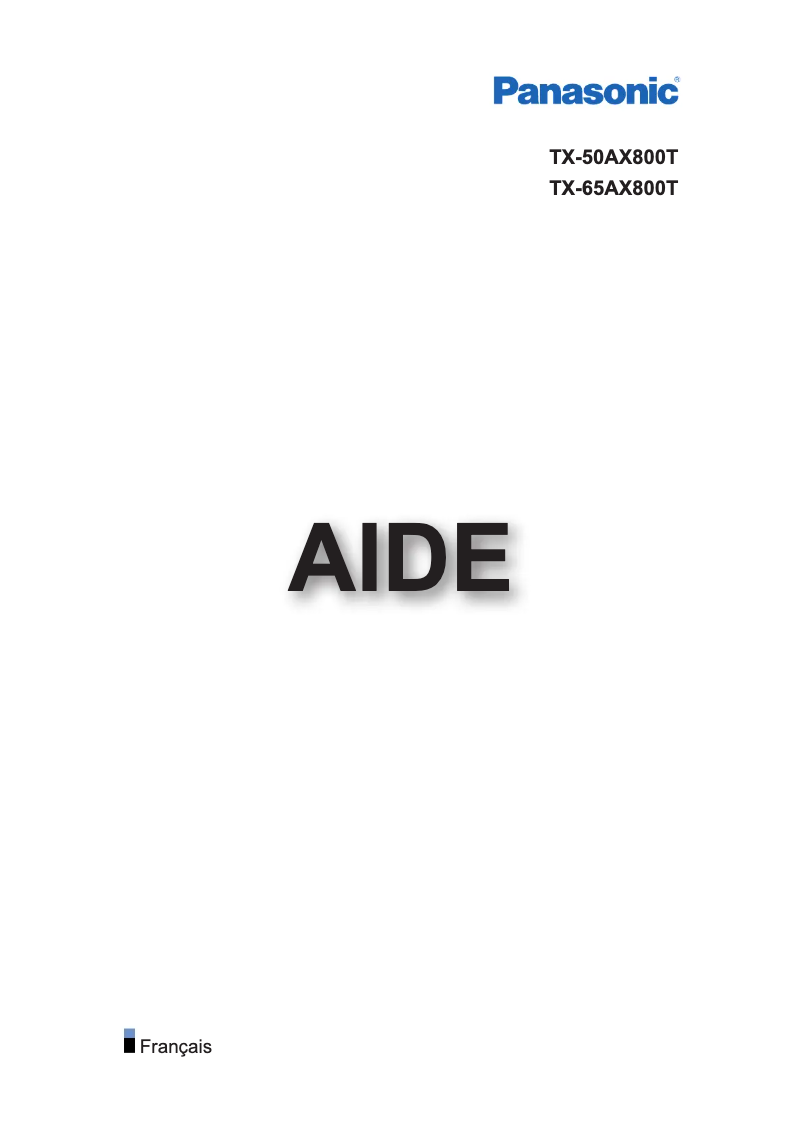 Página 1 del manual Manual de usuario Panasonic Viera TX-65AX800T
