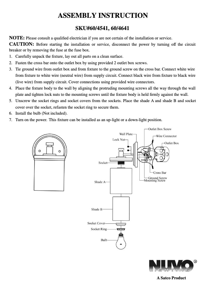 Imagen de la primera página del manual del dispositivo Decker 60/4641