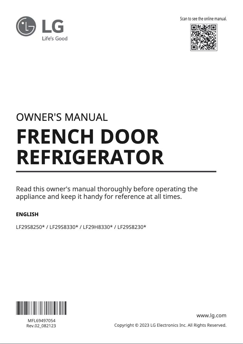 Página nº 1 - Manual de usuario LG LF29H8330S