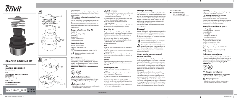 Imagen de la primera página del manual del dispositivo IAN 329802