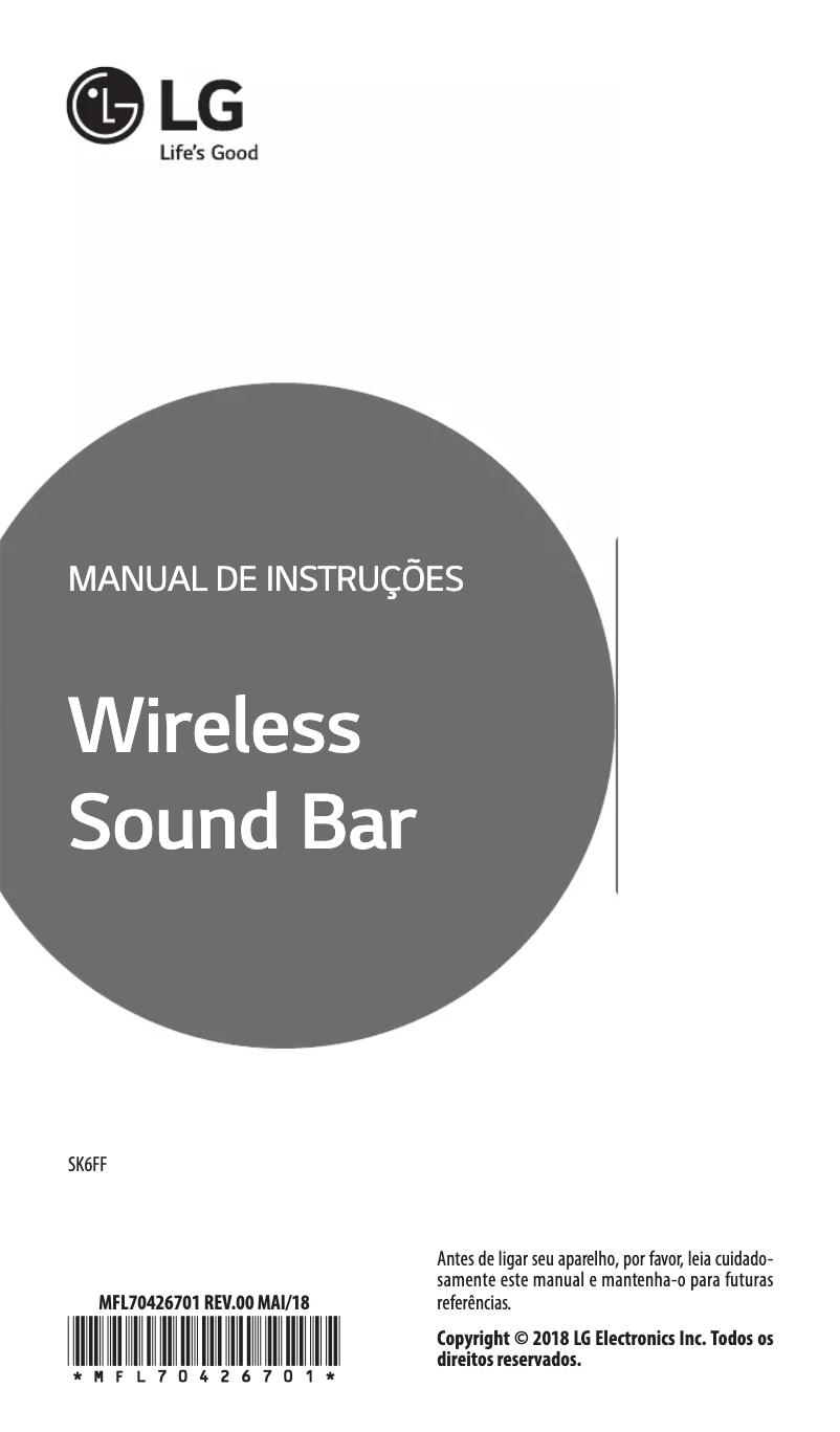 Página nº 1 - Manual de usuario LG SK6FF