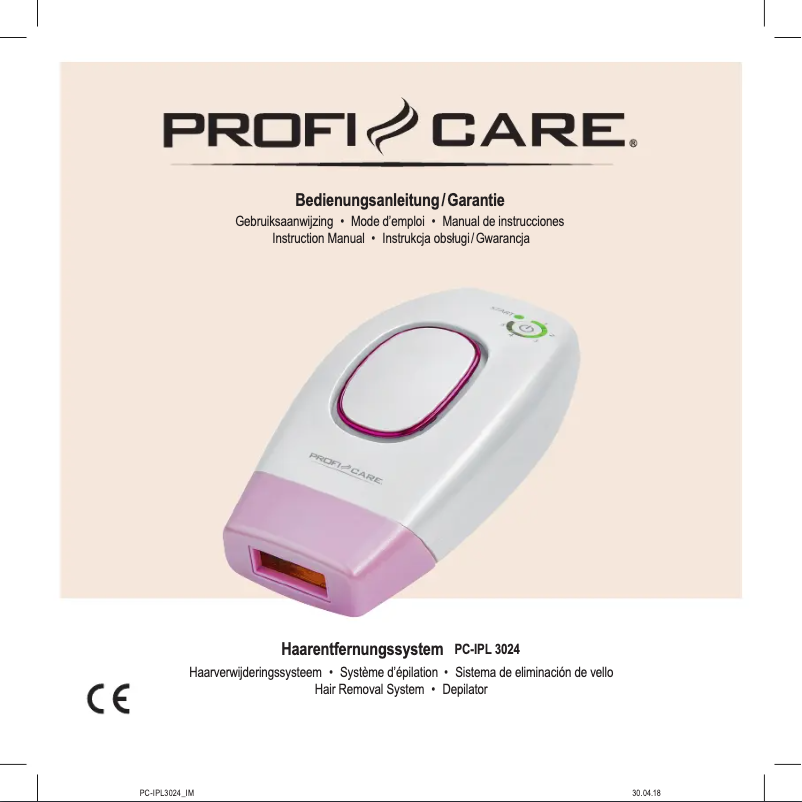 Imagen de la primera página del manual del dispositivo PC-IPL 3024