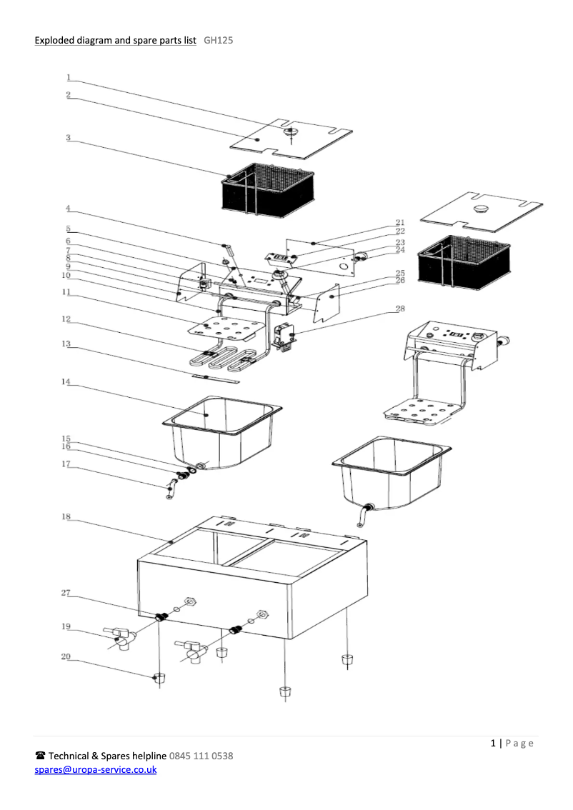 Página 1 del manual Diagrama de cableado Buffalo GH125