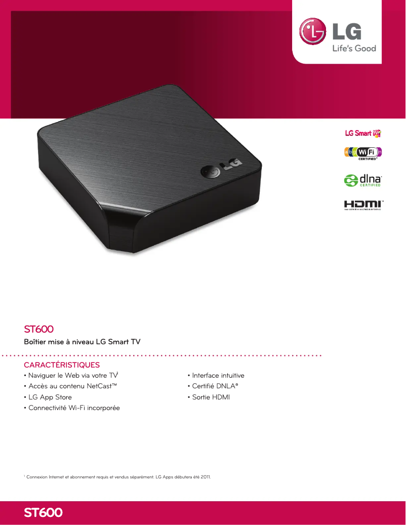 Imagen de la primera página del manual del dispositivo ST600