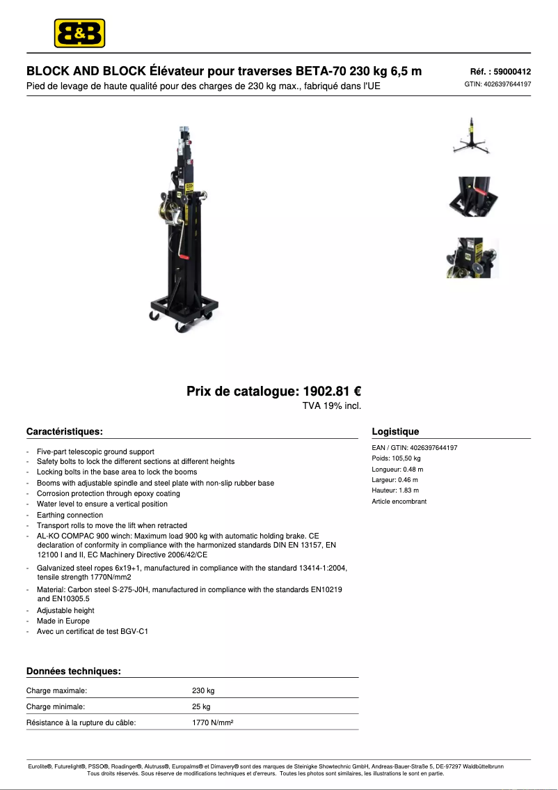 Imagen de la primera página del manual del dispositivo BETA-70