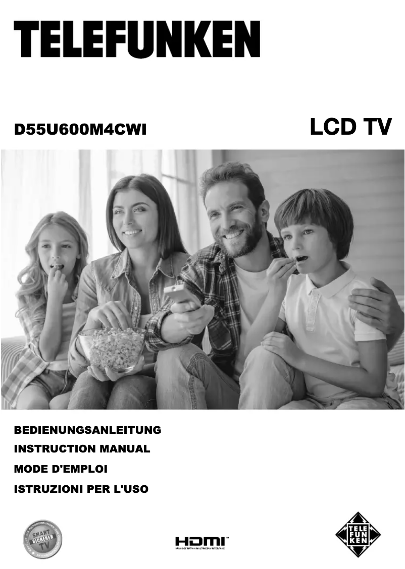 Imagen de la primera página del manual del dispositivo D55U600M4CWI