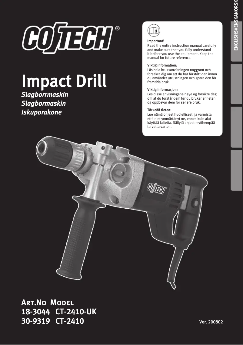 Página 1 del manual Manual de usuario Cotech CT-2410