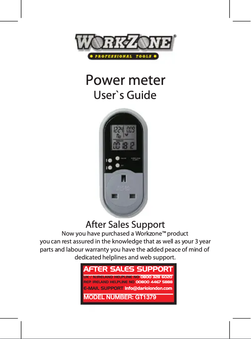 Imagen de la primera página del manual del dispositivo GT379