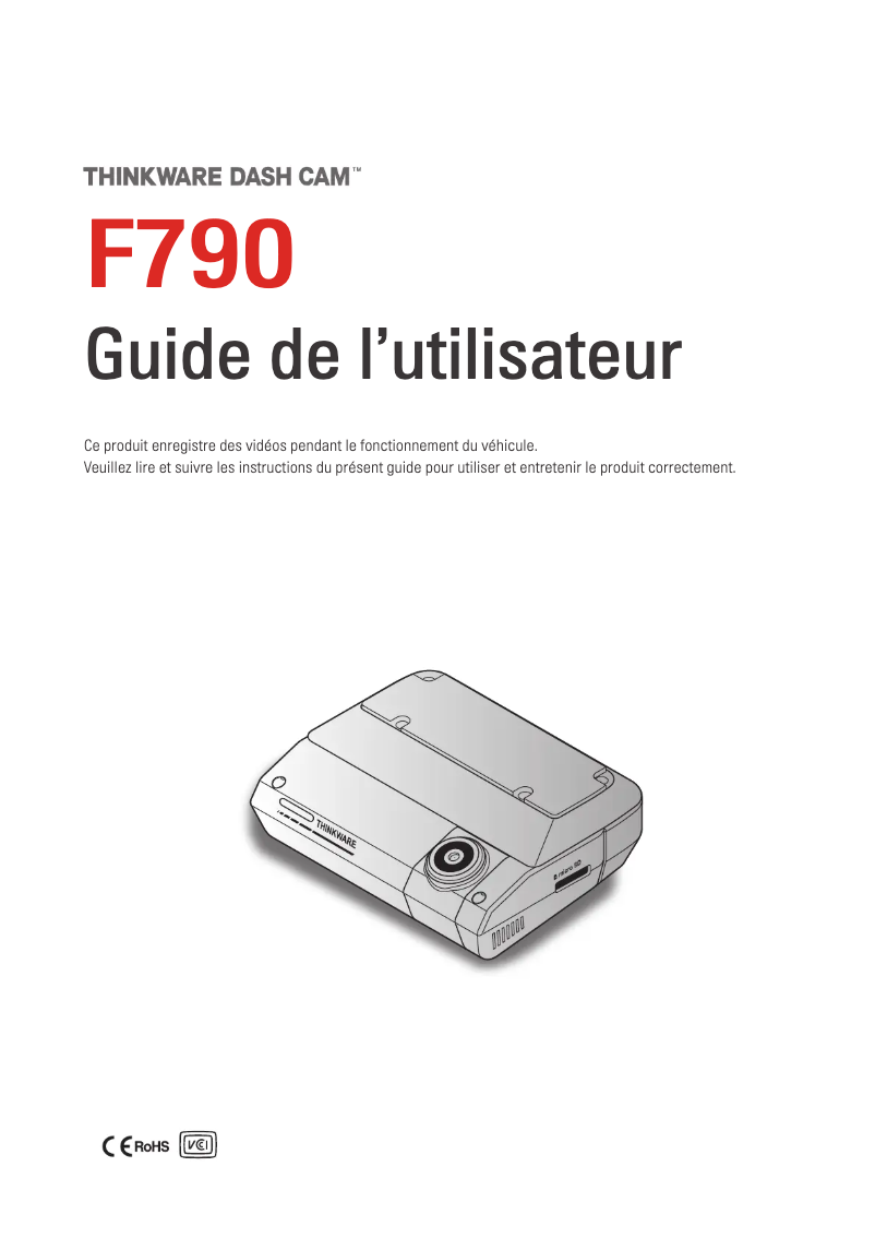 Imagen de la primera página del manual del dispositivo F790