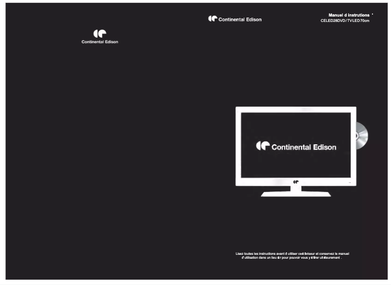 Imagen de la primera página del manual del dispositivo CELED28DVD