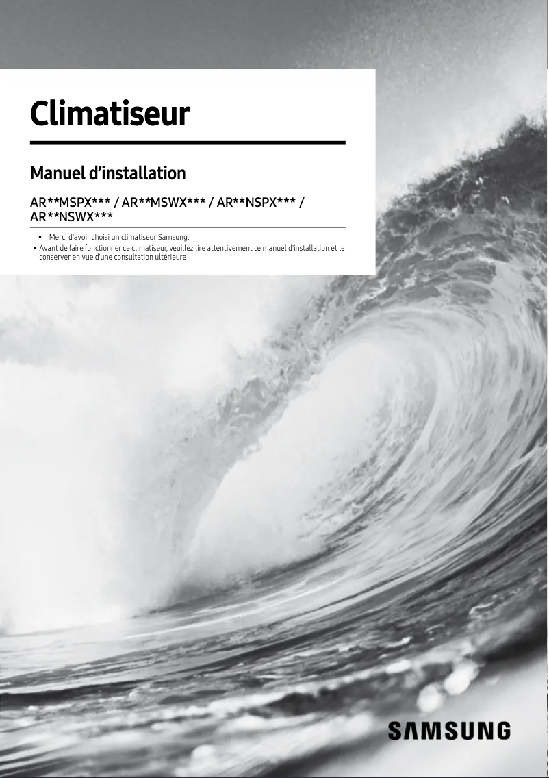 Imagen de la primera página del manual del dispositivo AR09MSPXASINEU