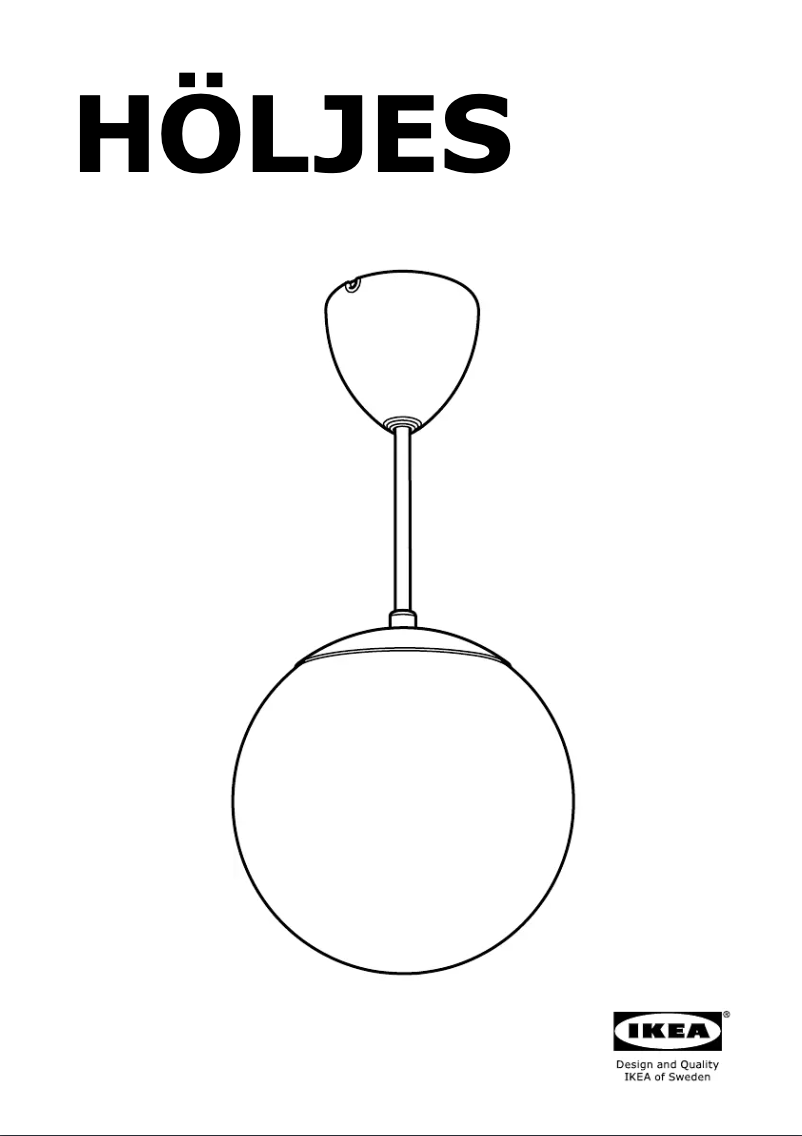 Página 1 del manual Manual de instrucciones Ikea HOLJES