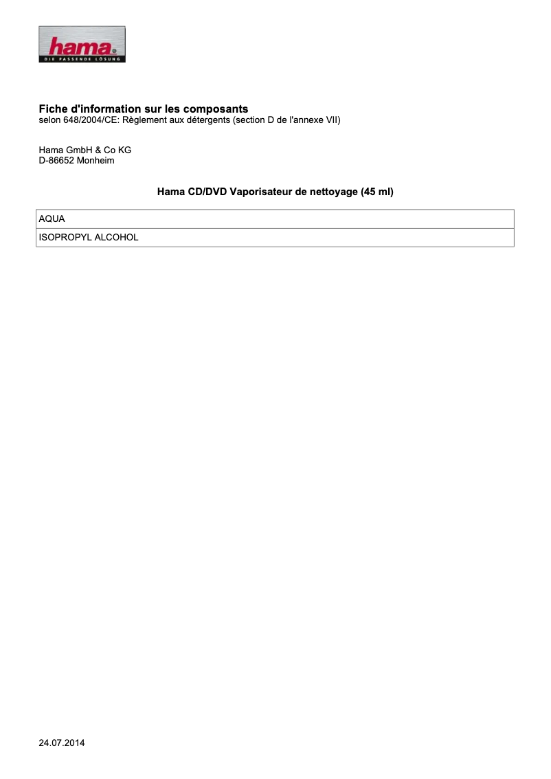 Página 1 del manual Manual de usuario Hama 051488