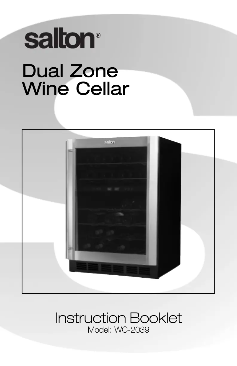 Página nº 1 - Manual de usuario Salton WC-2039