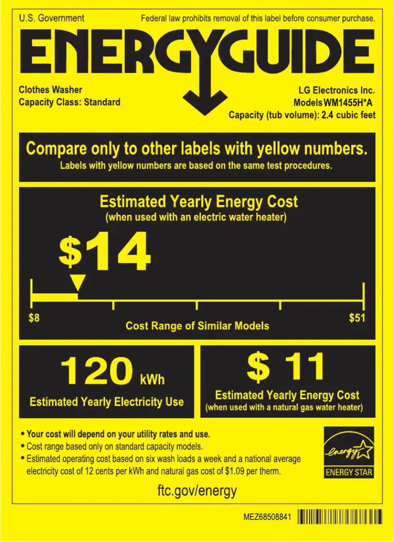 Imagen de la primera página del manual del dispositivo WM1455HWA