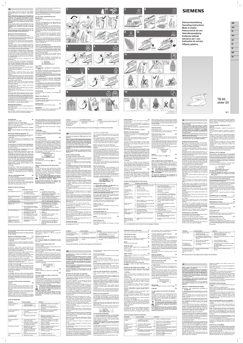 Página nº 1 - Manual de usuario Siemens TB66320