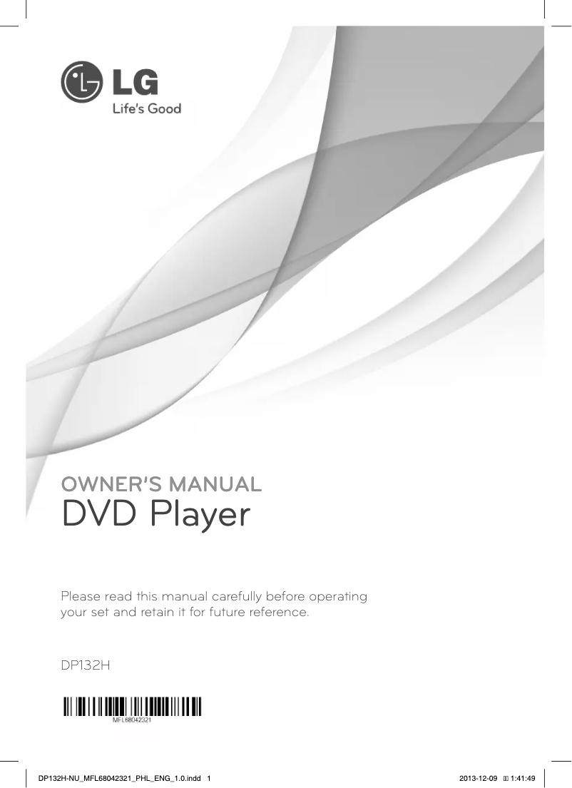 Página nº 1 - Manual de usuario LG DP132HE