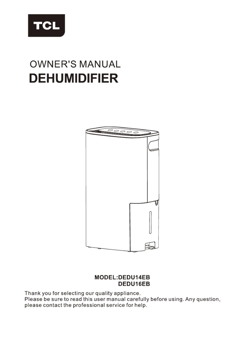 Página 1 del manual Manual de usuario TCL DEDU16EB