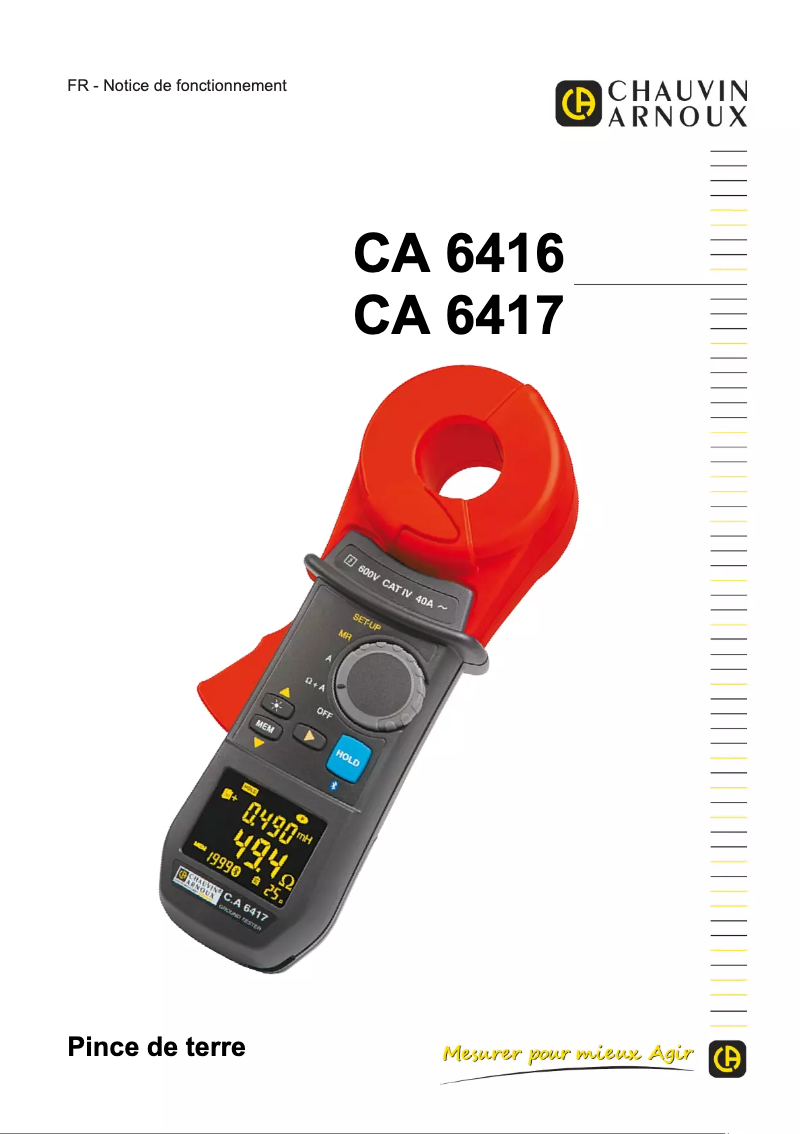 Imagen de la primera página del manual del dispositivo C.A 6417