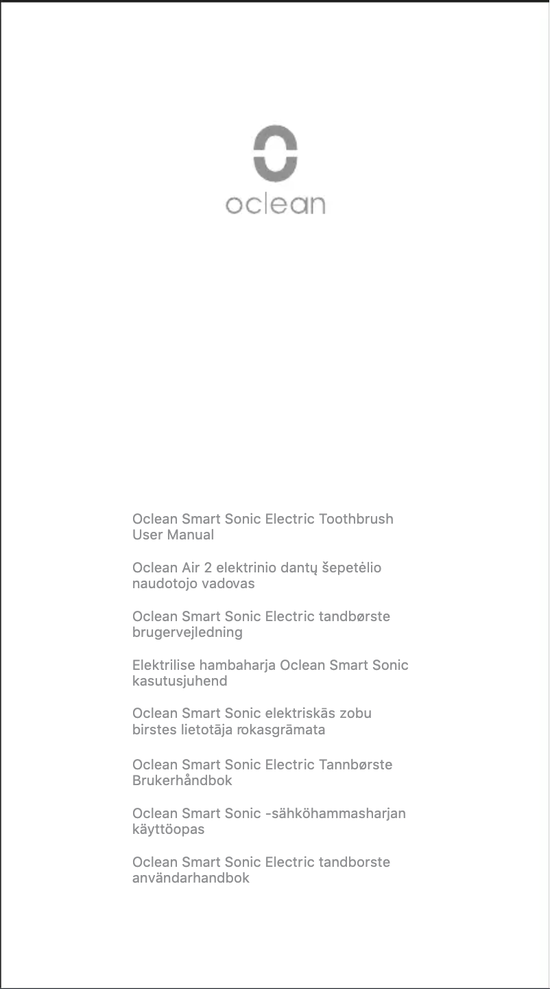 Imagen de la primera página del manual del dispositivo Air 2