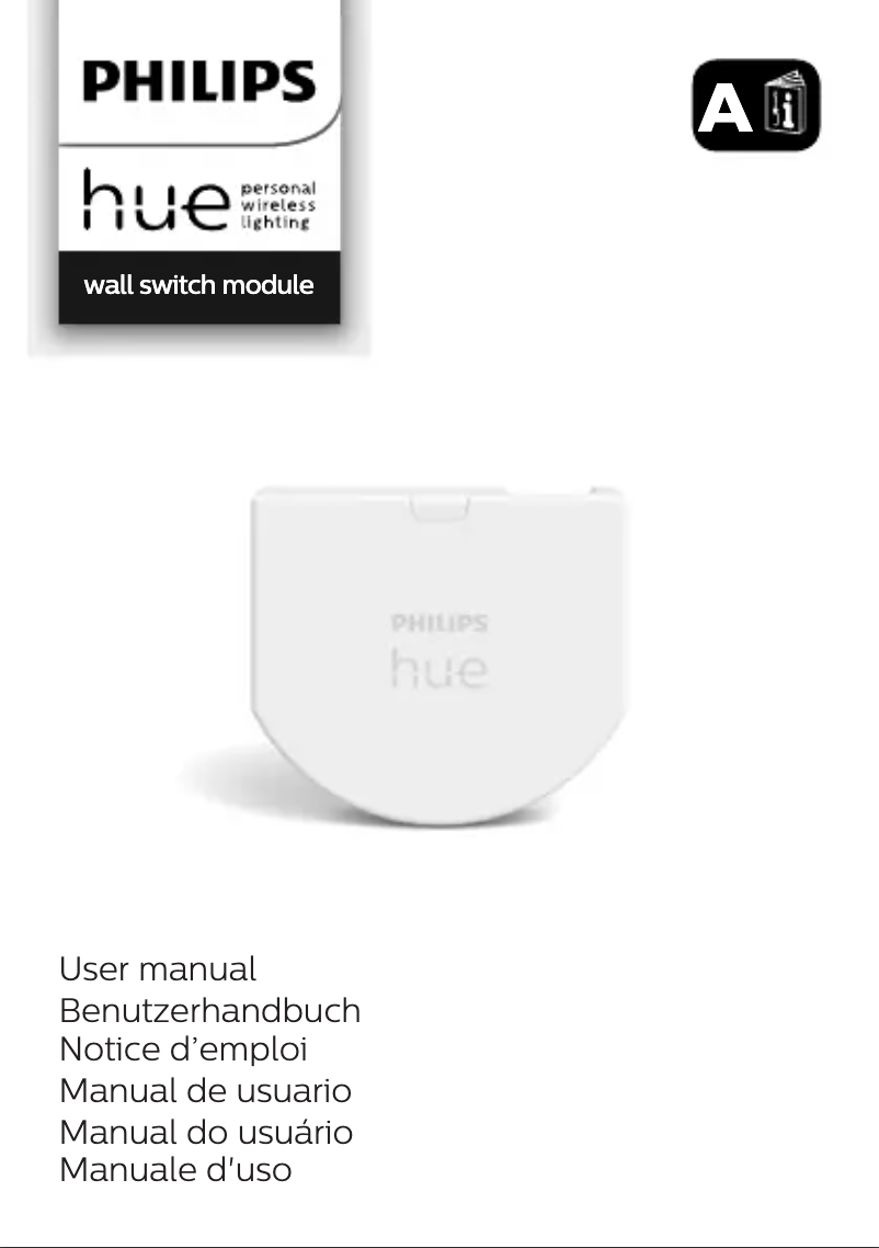 Página 1 del manual Manual de usuario Philips Hue wall switch module