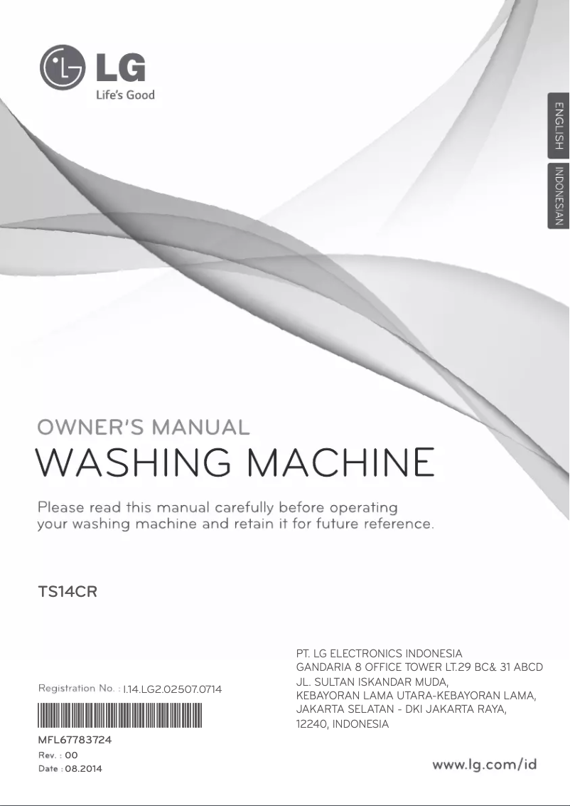 Página 1 del manual Manual de usuario LG TS14CR