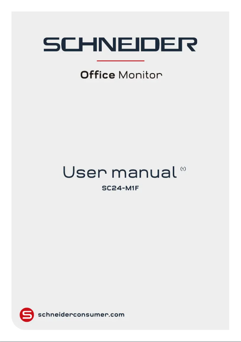Página 1 del manual Manual de usuario Schneider SC24-M1F